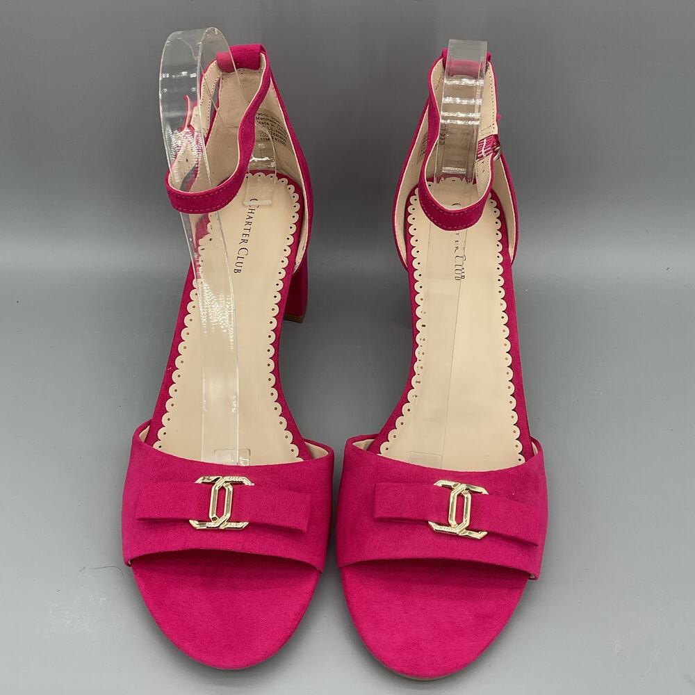NEW Charter Club Women’s Lilianna Ankle Strap Dress Sandals Pink Size 11M - Picture 3 of 10